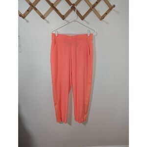 Athleta Brooklyn Ankle Pant Bright Coral Lightweight Pants - Size 10